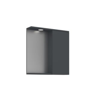 Habitat et Jardin Mobile Da Bagno Con Specchio purus 65 - 63 X 18 X 68 Cm - Antracite Opaco