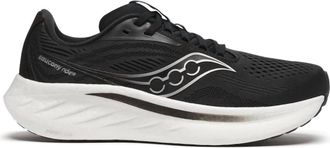 Saucony Womens Ride 18 Shoe In Black/white