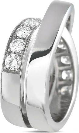 Cartier Anello Nouvelle Vague in oro bianco 18kt con diamanti - Argento