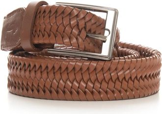 Harmont & Blaine Plaited belt - Heren - Riemen - Bruin - M - Accessoires