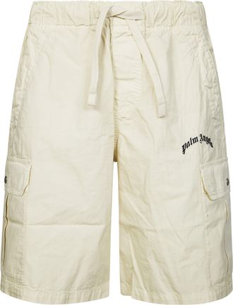 Palm Angels Regular Cargo Style Button Flaps Shorts