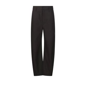 Christophe Lemaire Dames, Broeken, Zwart, Maat: S Wol