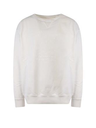 Maison Margiela Cotton Sweatshirt With Embroidered Logo On The Front-Uomo