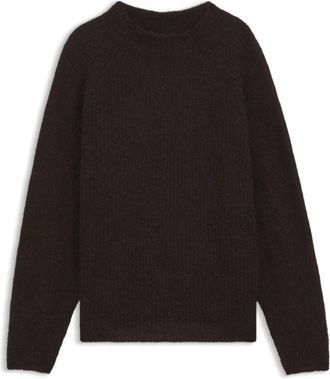 BOSS Alpaca-blend sweater with mock neck