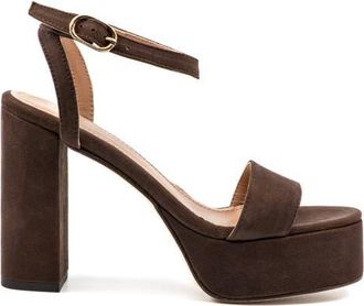 Andrea Gomez Becka Suede Platform in Chocolate at Nordstrom, Size 40.5