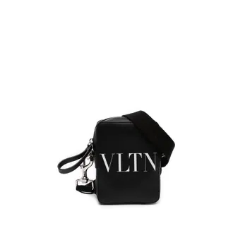 Valentino Pre-owned Valentino Small Leather VLTN Crossbody Unisex 7ELCJ74HHC7FAE77