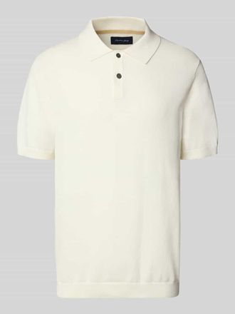 Christian Berg Regular Fit Poloshirt mit kurzer Knopfleiste in Offwhite, Größe 3XL