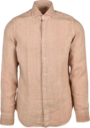Eleventy Beige Linen Shirt