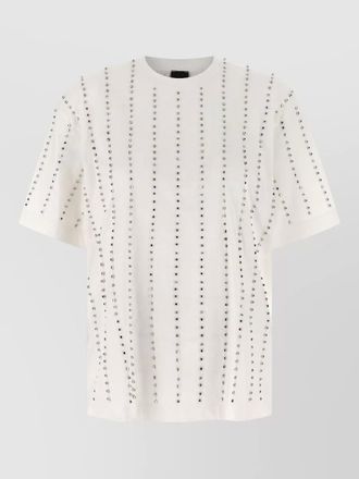 Pinko wilma crew neck t shirt studded design