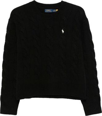Polo Ralph Lauren Kabelgebreide trui - Dames - Truien - Zwart - Maat: S