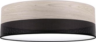 OEM L&aacute;mpara De Techo De Plexi De Madera Negra 50cm Roble Blanqueado