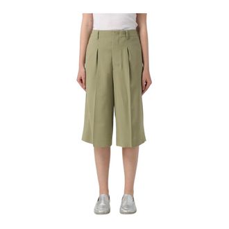 Ami Dames, Korte broeken, Groen, Maat: 2XS Leer