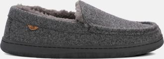Lamofootwear Mens Harrison Wool Slip-On Moccasin In Charcoal