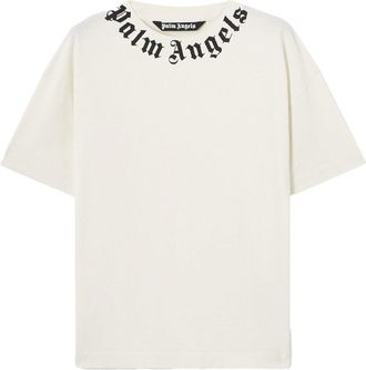 Palm Angels NECK LOGO REGULAR TEE Size: XL, colour: WHITE