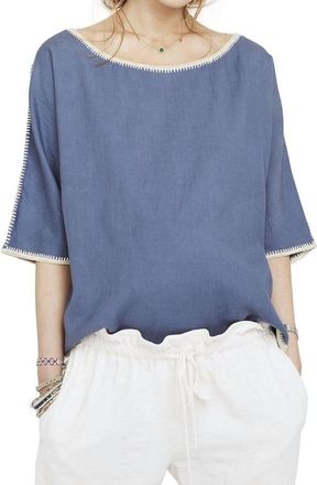 Hatch WomenS The Luna Top In Blue