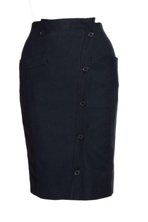 Gianfranco Ferre Gianfranco Ferre, dark blue wrap skirt