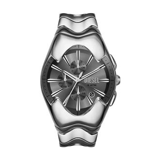Diesel Mercurial Chronograaf Horloge - Heren - Accessoires - Grijs - Maat: ONE Size Taf