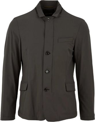 Moorer Grijze Tebaldo-Kn Jas - Heren - Zomerjassen - Grijs - XL - Jassen