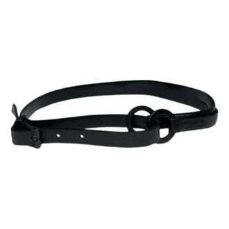 Gucci Pre-owned Leather Belt - female - Gucci Vintage - Vintage Belts - Black - ONE SIZE - Pre-owned