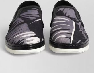 Dolce & Gabbana leather printed slip-on sneakers