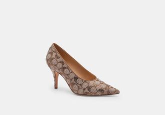 Coach Daisy Pump In Crystal Signature Jacquard