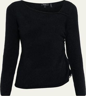 Theory Cashmere-Blend Asymmetric Sweater