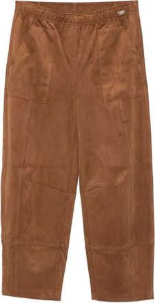 Cambio Broek met vlakken en zak - Bruin