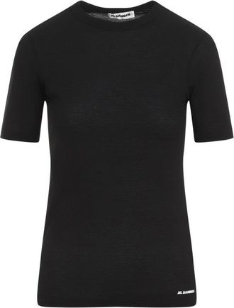 Jil Sander Black Cotton T-Shirt