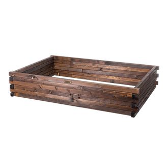 OEM Jardinera Elevada De Madera 120x80x24cm Greenspot - Jardinera Elevada Para Hierbas, Flores Y Verduras - Jardinera De Madera Impregnada - Timber Dark R