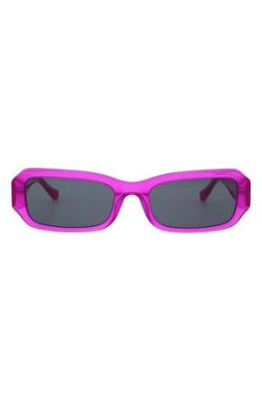 Florence By Mills 54mm Rectangular Sunglasses in Fuchsia at Nordstrom Rack