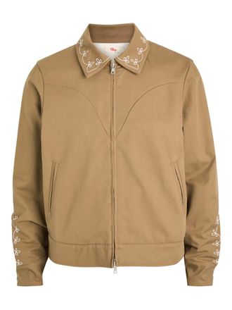 Cherry Los Angeles Charro floral-embroidered jacket - Brown