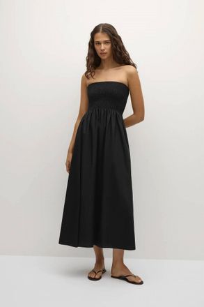 Faithfull The Brand Jamie Midi Dress In Black