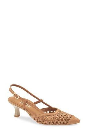 Paul Green Amica Slingback Pointed Toe Pump in Sisal Diva Combo at Nordstrom Rack, Size 10.5Us / 8Uk