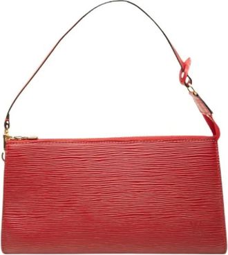 Louis Vuitton Pre-owned Pochette Accessoires - Dames - Pre-owned - Rood - Maat: ONE Size Leer