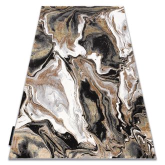 RugsX Rugsx - Alfombra De Luxe Moderna 622 Abstracci&oacute;n - Structural Crema / Oro Beige 120x170 Cm