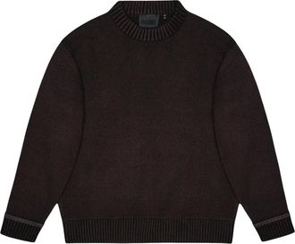 Rains Sowa Knit Crew Neck - Dames - Ronde hals truien - Bruin - S - Polyester - Truien & Vesten