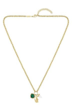Lacoste Mens Umpire Pendant Necklace in Gold at Nordstrom