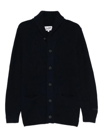 MC2 Saint Barth buttoned shawl-collar cardigan - men - Wool - M - Blue