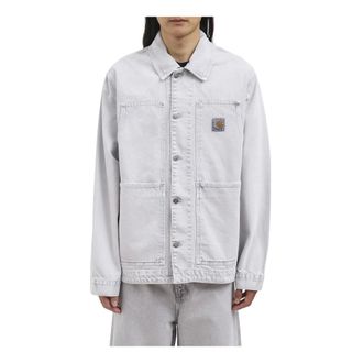 Carhartt Work in Progress Carhartt Wip, Denim Jackets, male, Gray, Size: XS OG Double Front Jacket