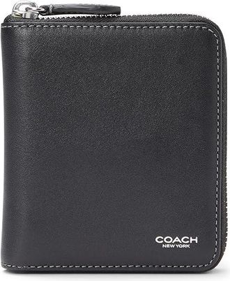 Coach Zip Around Coin Mens Wallet Mens Wallet Handbags Black, Leather