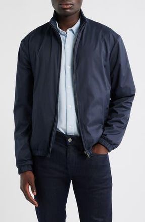 Canali Reversible Soft Touch Blouson Jacket in Navy at Nordstrom Rack, Size 56