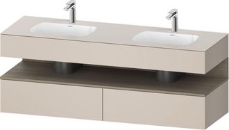 Duravit Qatego Lavabo Encastrado Con Base De Lavabo Consola, - Duravit