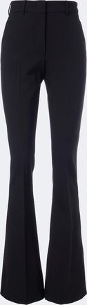 Sportmax Pantalones flared en mezcla de lana