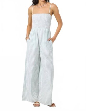 O'Neill Aiyana Plaid Jumpsuit In Winter White