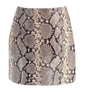 The Attico The Attico Snake Print Mini Skirt Size XS