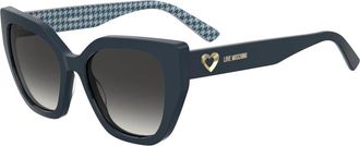 Moschino Mol 098/S Zonnebril - Dames - Zonnebrillen - Blauw - 54 MM - Polyester - Accessoires