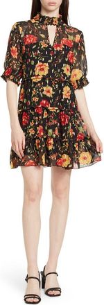 By Design Marion Smock Neck Babydoll Dress in Past Midnight at Nordstrom Rack, Size X-Small