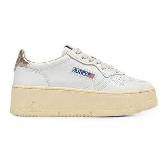 Autry Medalist Platform Sneakers - Dames - Schoenen - Wit - Maat: 41 EU Katoen