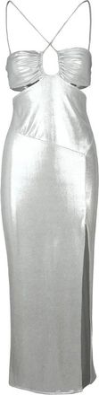 Patrizia Pepe Lurex Dress - Silver