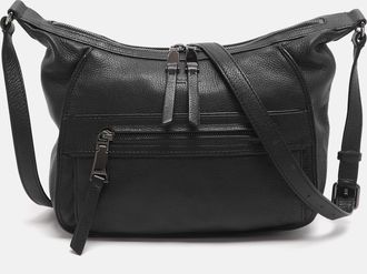 Lancel Black Leather Crossbody Bag